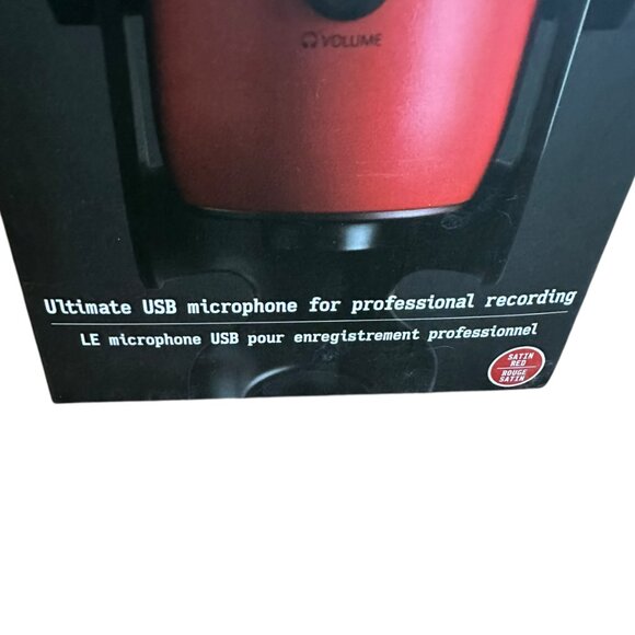 Blue Yeti Logitech Red USB Microphone Quality Recording Personal Studio NIB New - Picture 3 of 13